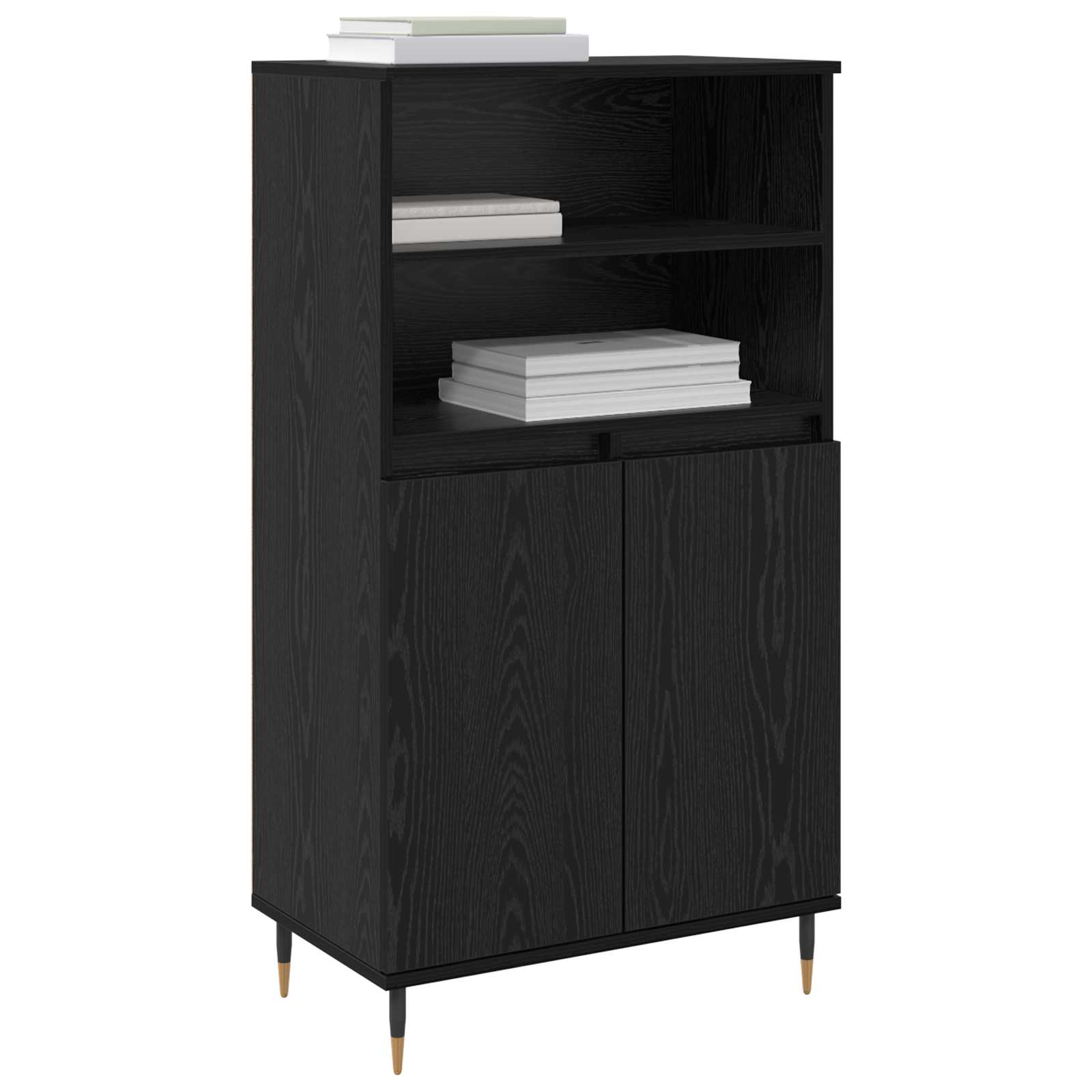 Alacena Negro 60 x 36 x 110 cm Madera contrachapada