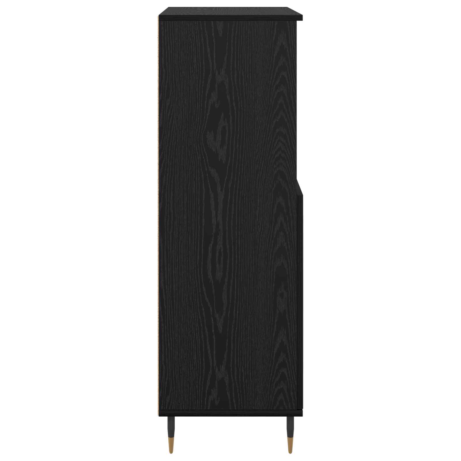 Alacena Negro 60 x 36 x 110 cm Madera contrachapada