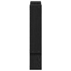 Estante de pared con almacenamiento Roble Negro 96 x 12 x 64 cm