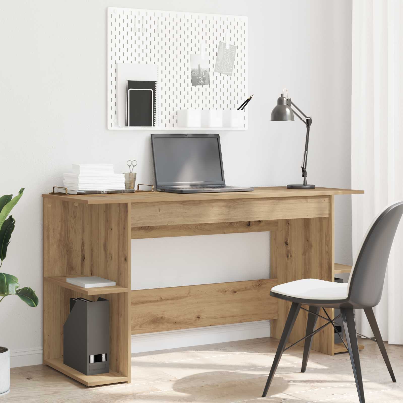 Escritorio Roble artisan 140 x 50 x 75 cm Madera contrachapada