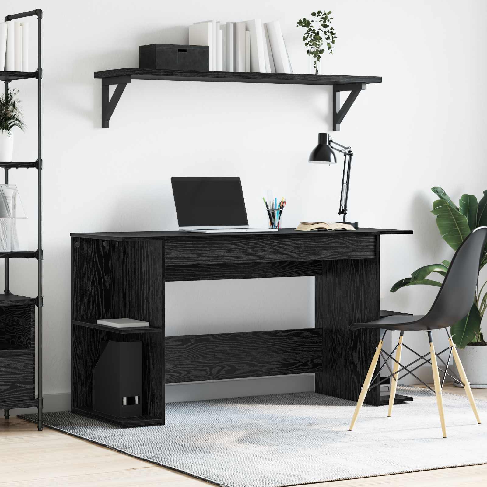 Artisan Oak Desk 140 x 50 x 75 cm Plywood