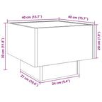 Mesa de Café Madera vieja 40 x 40 x 30 cm Madera contrachapada