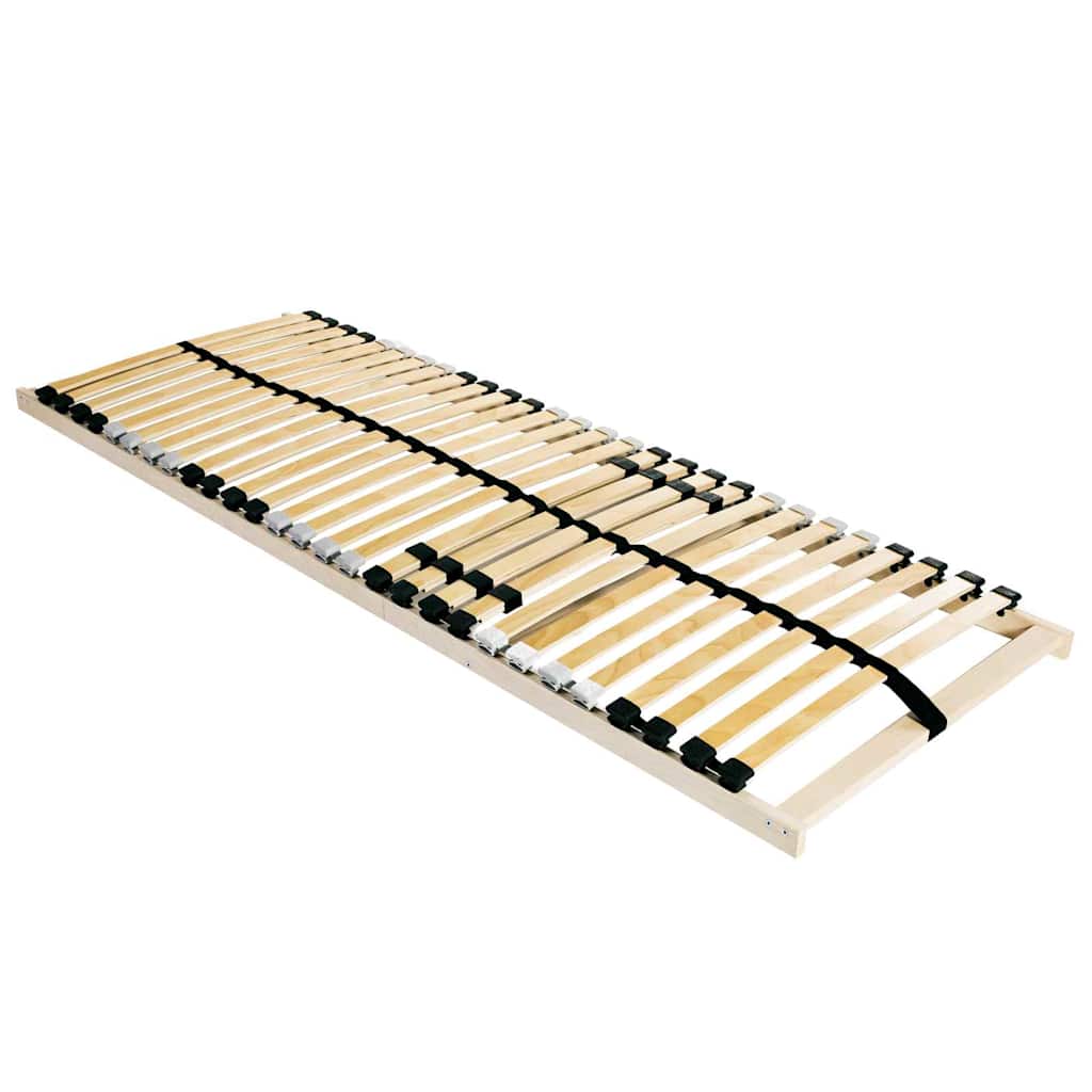 Manual Slat Bed Base Brown 70 x 190 cm Solid Beech Wood