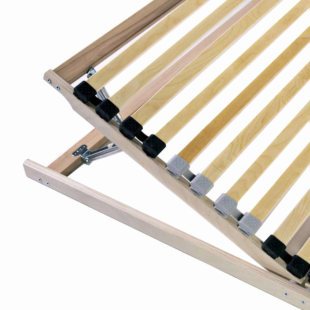 Somier de lamas Manual Marrón 70 x 190 cm Madera de Haya Sólida