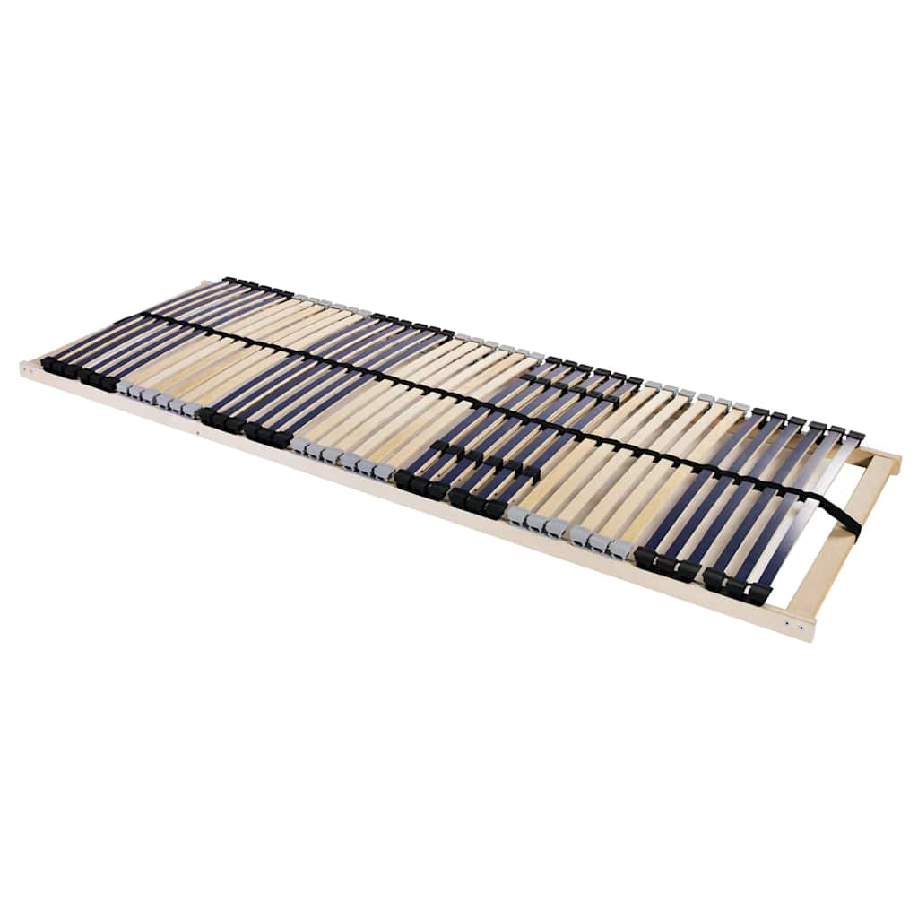 Manual Slat Bed Base Brown 80 x 190 cm Solid Beech Wood