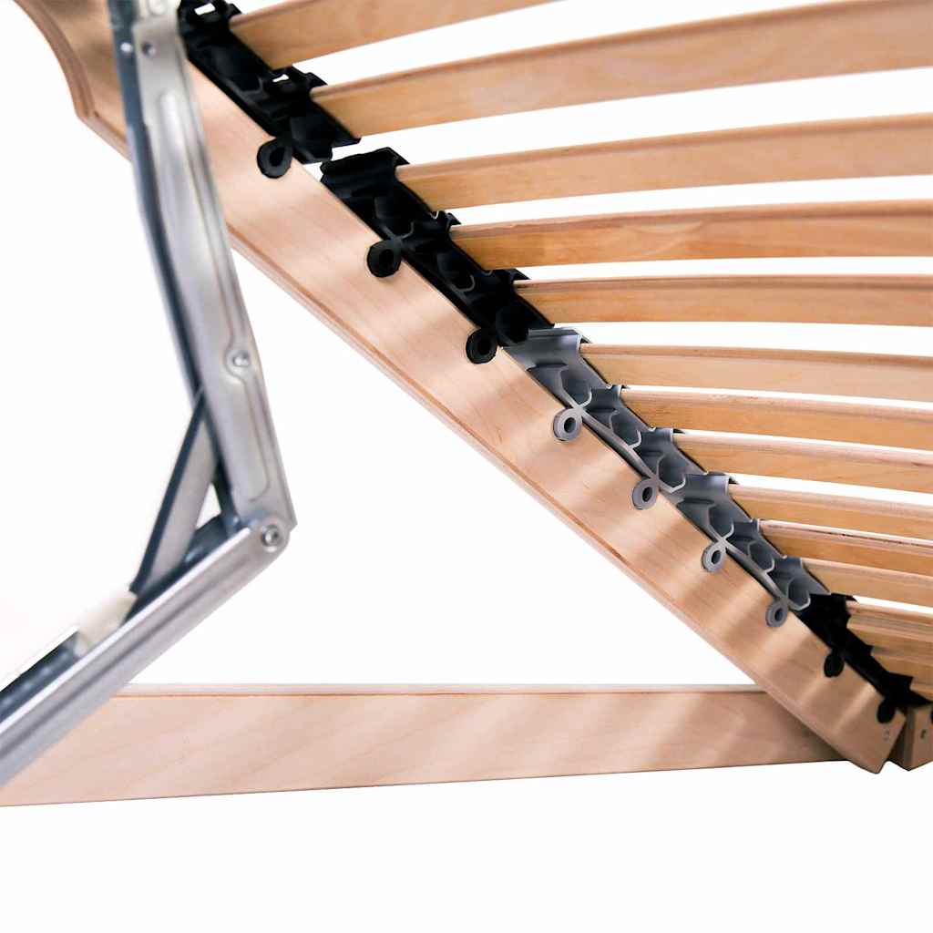 Somier de lamas Manual Marrón 80 x 190 cm Madera de Haya Sólida