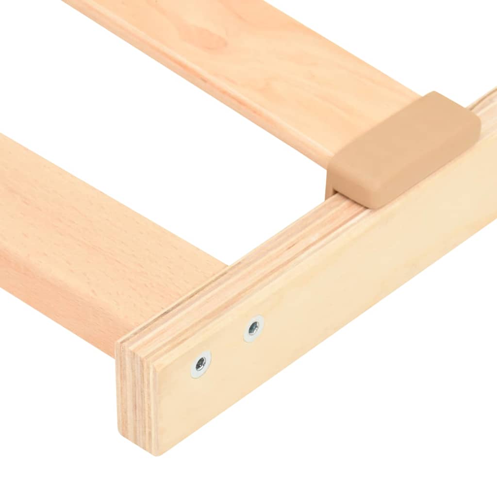 Somier de lamas Marrón 100 x 190 cm Madera de Haya Sólida
