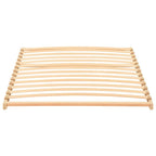 Somier de lamas Marrón 100 x 190 cm Madera de Haya Sólida
