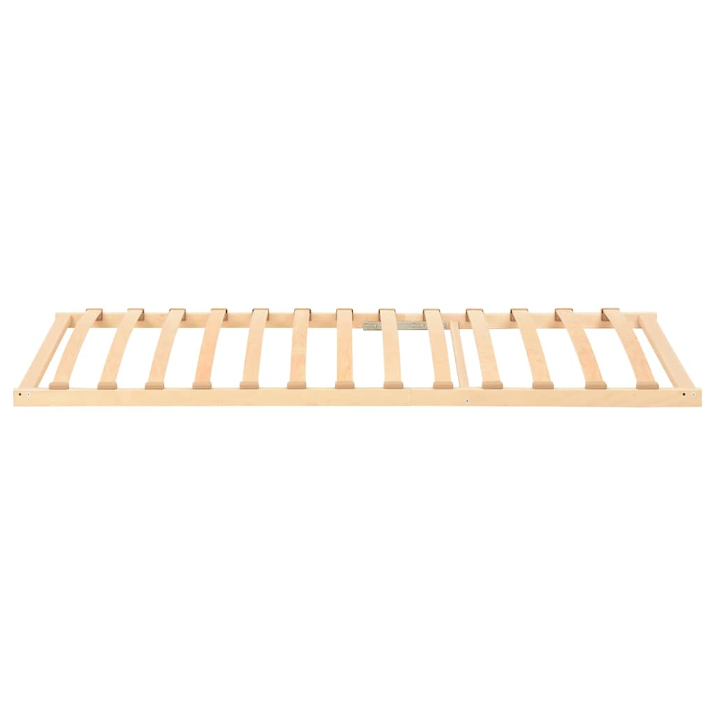 Somier de lamas Marrón 100 x 190 cm Madera de Haya Sólida