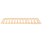 Somier de lamas Marrón 100 x 190 cm Madera de Haya Sólida