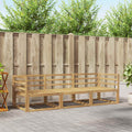 Conjunto de sofás de exterior 3 pcs Blanco 245,5 x 83 x 73 cm