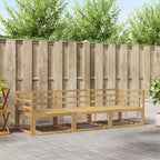 Conjunto de sofás de exterior 3 pcs Blanco 245,5 x 83 x 73 cm