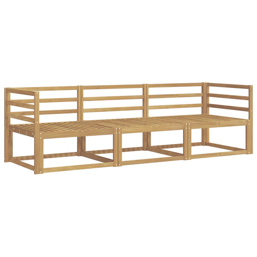 Conjunto de sofás de exterior 3 pcs Blanco 245,5 x 83 x 73 cm
