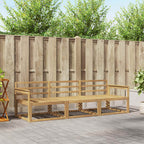 Conjunto de sofás de exterior 3 pcs Blanco 245,5 x 83 x 73 cm