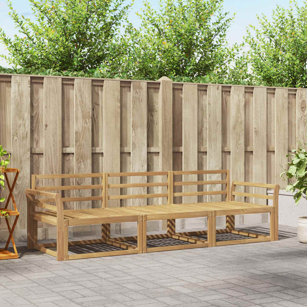 Conjunto de sofás de exterior 3 pcs Blanco 245,5 x 83 x 73 cm