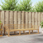 Conjunto de sofás de exterior 3 pcs Blanco 245,5 x 83 x 73 cm