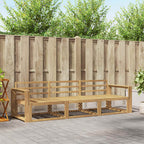 Conjunto de sofás de exterior 3 pcs Blanco 245,5 x 83 x 73 cm