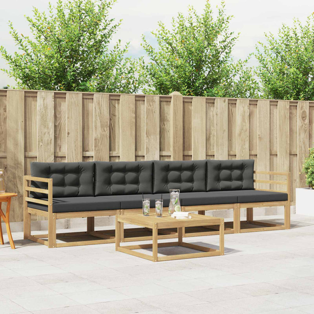 Conjunto de sofás de exterior 3 pcs Blanco 245,5 x 83 x 73 cm