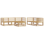Conjunto de sofás de exterior 6 pcs Blanco
