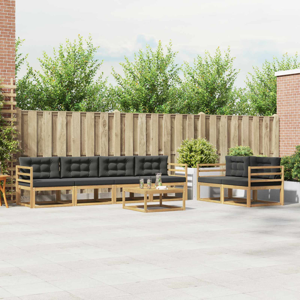 Conjunto de sofás de exterior 3 pcs Blanco 245,5 x 83 x 73 cm