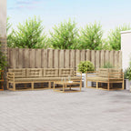 Conjunto de sofás de exterior 3 pcs Blanco 245,5 x 83 x 73 cm