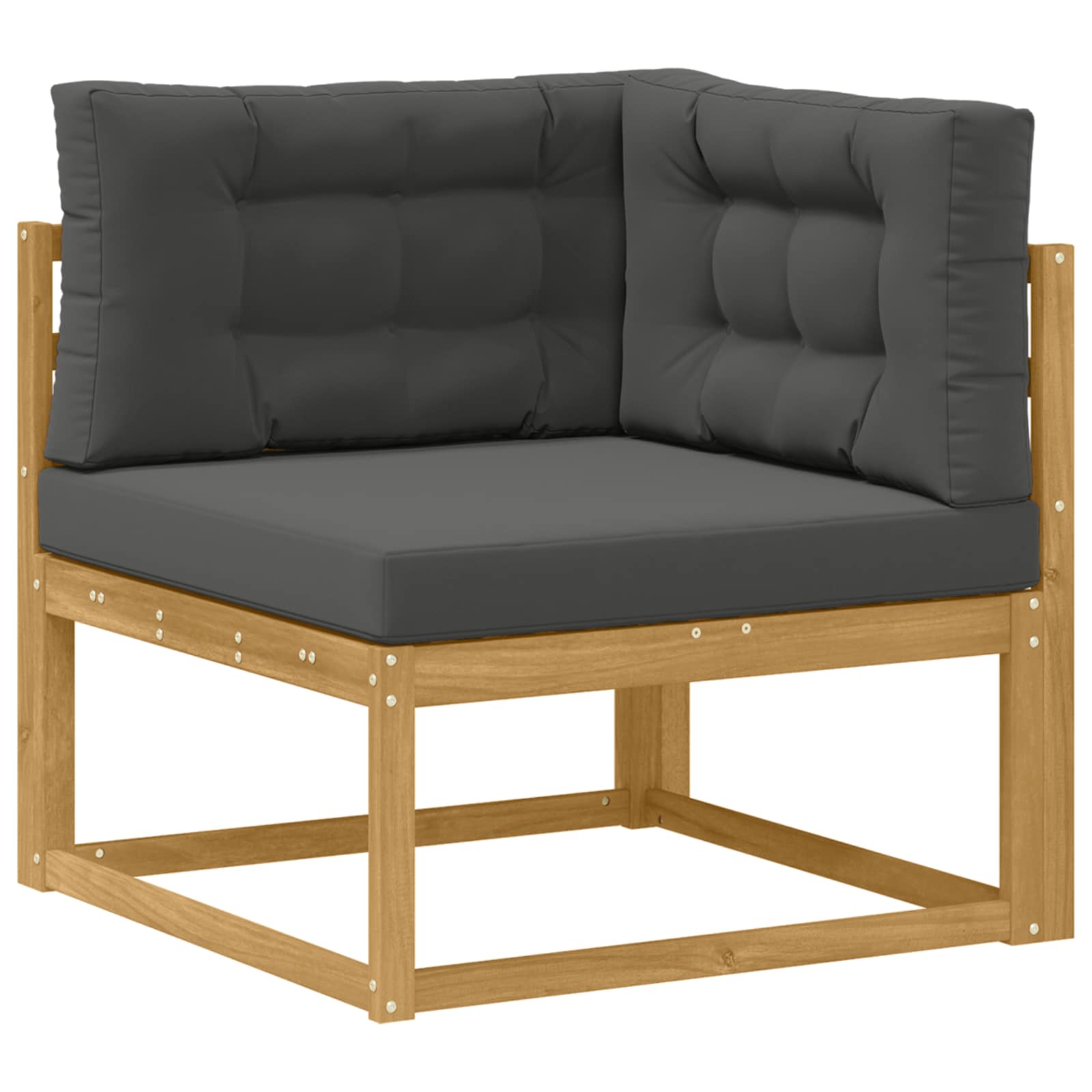 Conjunto de sofás de exterior 6 pcs Blanco y Antracita