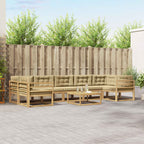 Conjunto de sofás de exterior 6 pcs Blanco y Antracita