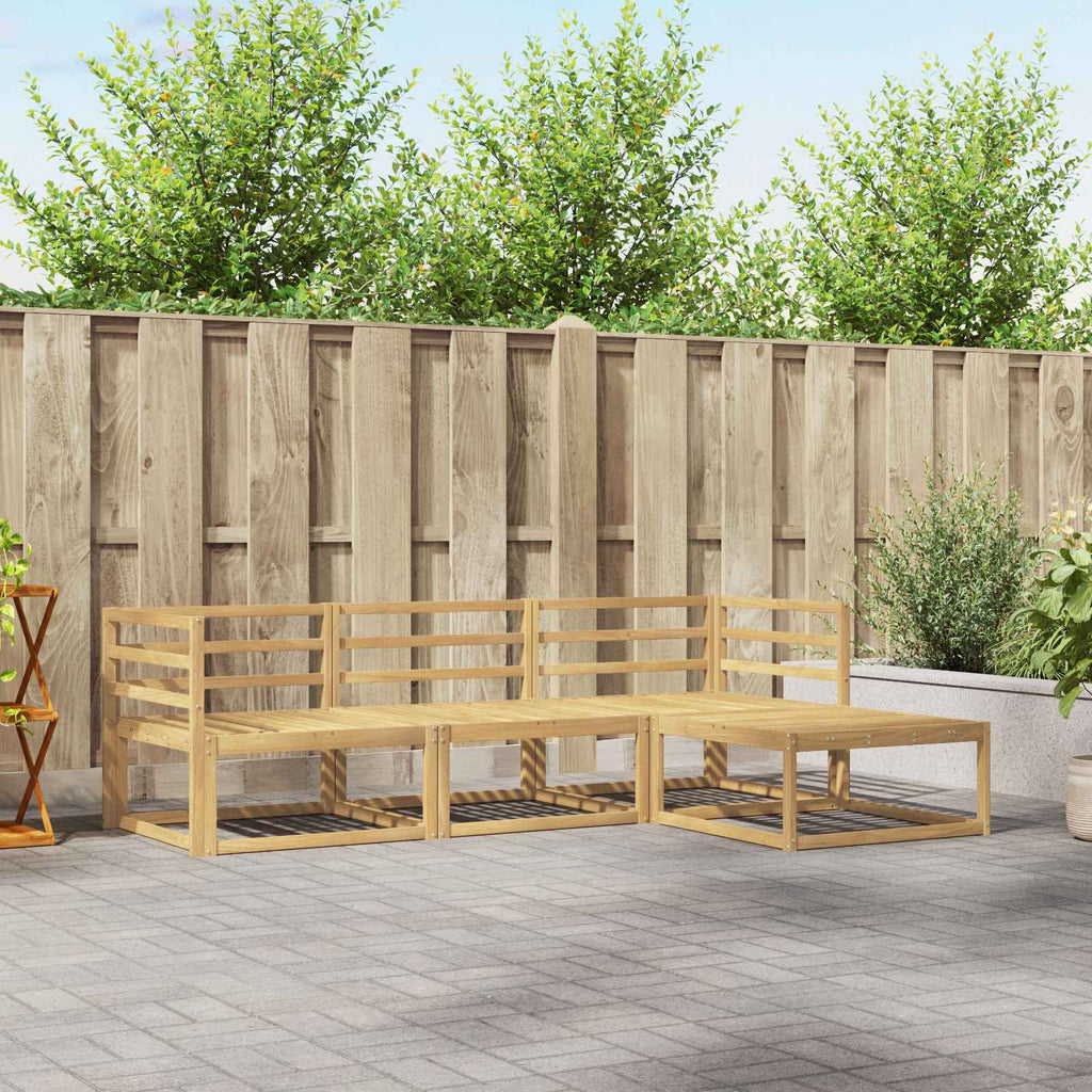 Conjunto de sofás de exterior 3 pcs Blanco 245,5 x 83 x 73 cm