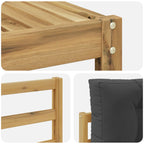 Conjunto de sofás de exterior 4 pcs Blanco y Antracita