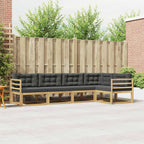Conjunto de sofás de exterior 4 pcs Blanco y Antracita