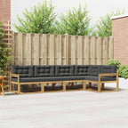 Conjunto de sofás de exterior 4 pcs Blanco y Antracita