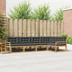 Conjunto de sofás de exterior 4 pcs Blanco y Antracita