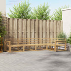 Conjunto de sofás de exterior 4 pcs Blanco y Antracita
