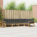 Conjunto de sofás de exterior 4 pcs Blanco y Antracita
