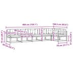 Conjunto de sofás de exterior 4 pcs Blanco y Antracita