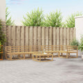 Conjunto de sofás de exterior 7 pcs Blanco 79 x 79 x 37 cm