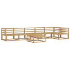 Conjunto de sofás de exterior 7 pcs Blanco 79 x 79 x 37 cm