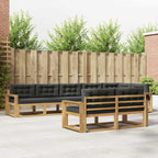 Conjunto de sofás de exterior 3 pcs Blanco 245,5 x 83 x 73 cm