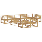 Conjunto de sofás de exterior 9 pcs Blanco 79 x 79 x 37 cm