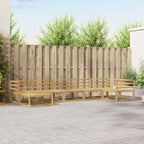 Conjunto de sofás de exterior 7 pcs Blanco
