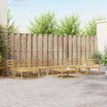 Conjunto de sofás de exterior 8 pcs Blanco