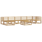 Conjunto de sofás de exterior 8 pcs Blanco