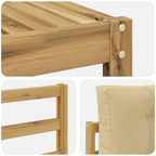 Conjunto de sofás de exterior 8 pcs y Beige