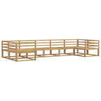 Conjunto de sofás de exterior 7 pcs Blanco