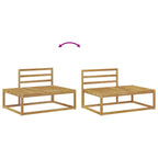 Conjunto de sofás de exterior Blanco 230,5 x 83 x 73 cm