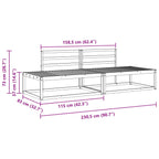 Conjunto de sofás de exterior Blanco 230,5 x 83 x 73 cm