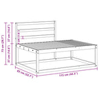 Conjunto de sofás de exterior Blanco 230,5 x 83 x 73 cm