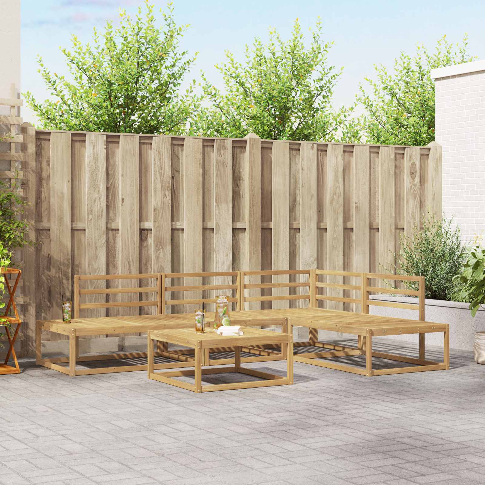 Conjunto de sofás de exterior 5 Pieza