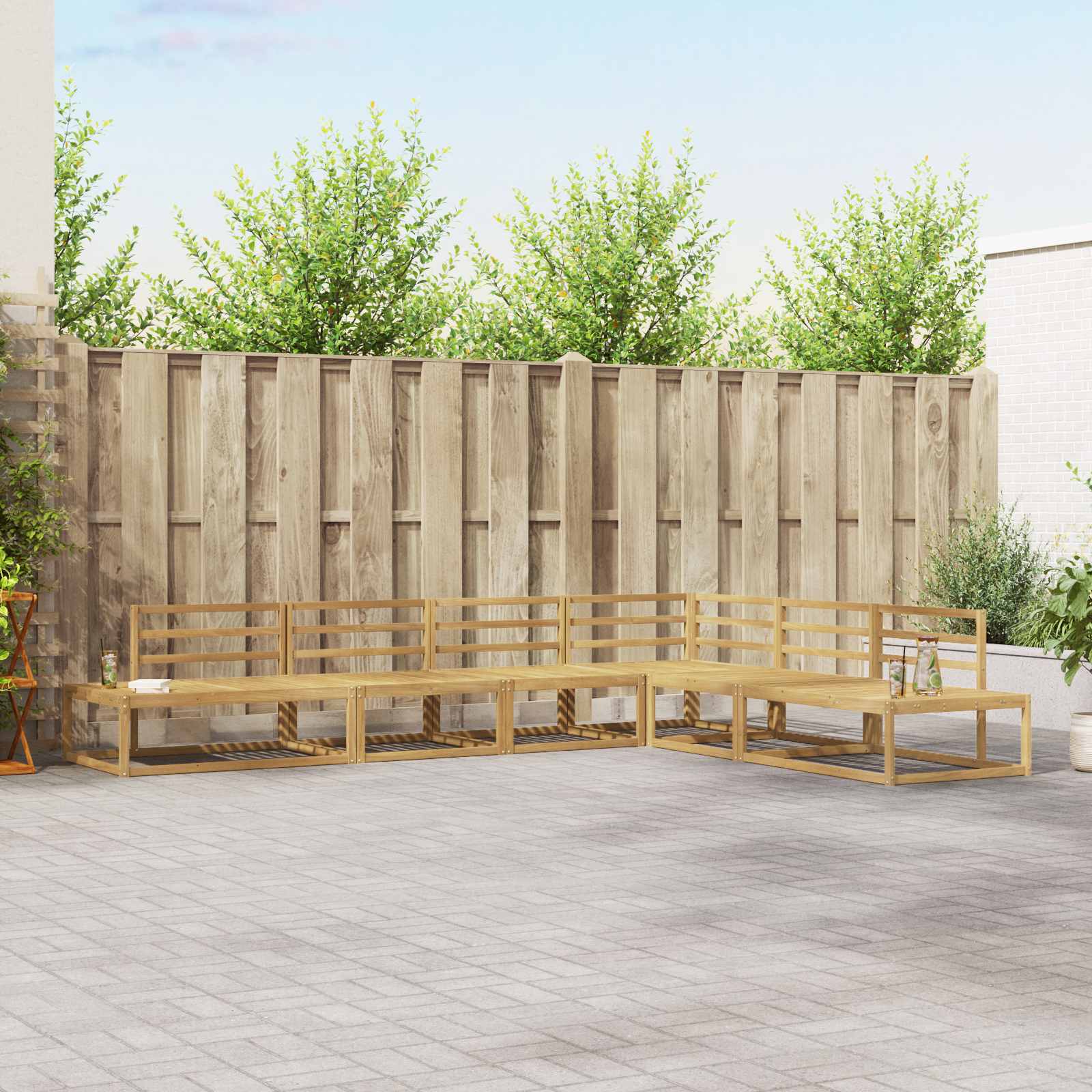 Conjunto de sofás de exterior 5 Pieza