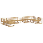 Conjunto de sofás de exterior 10 pcs Blanco
